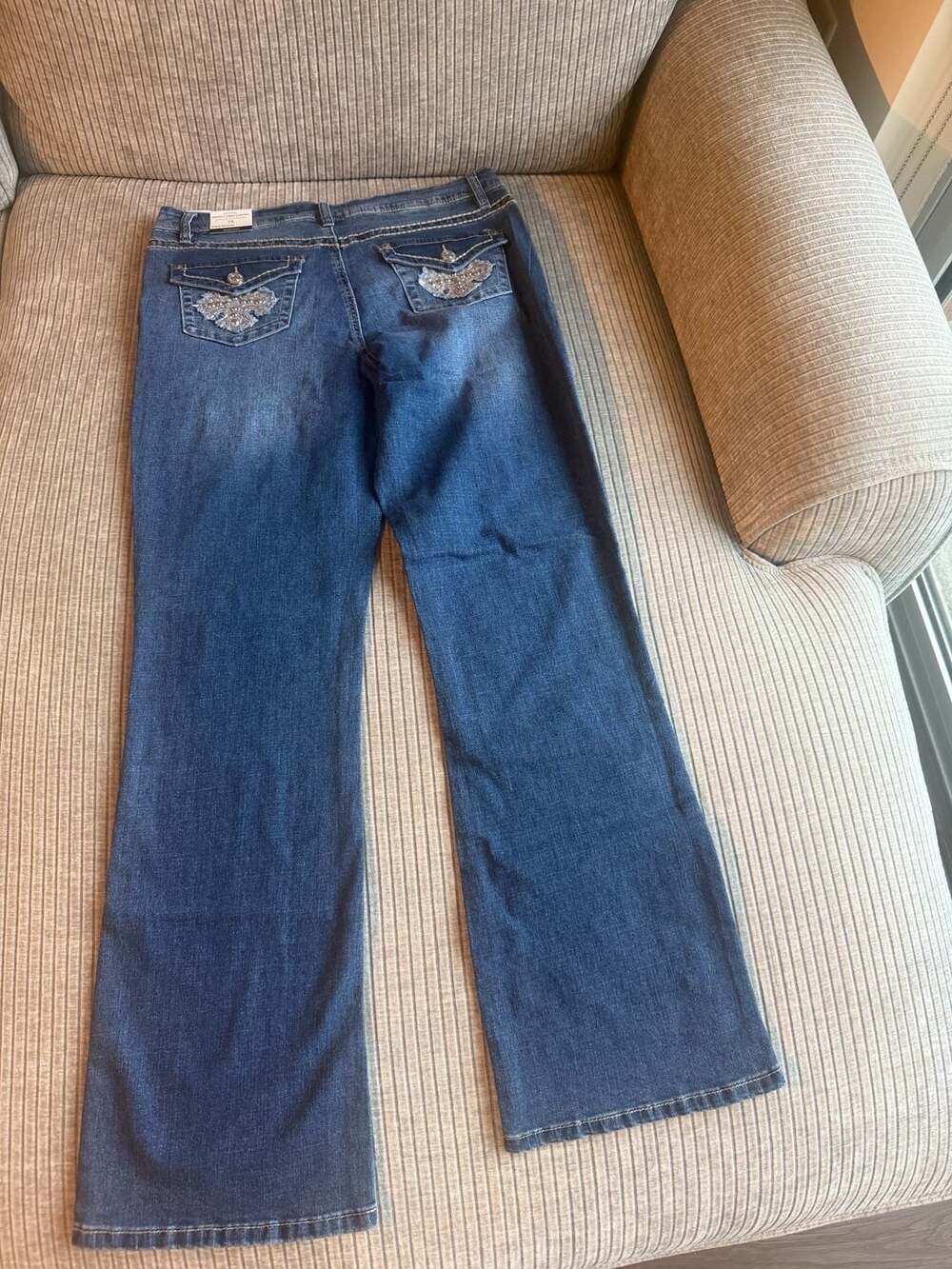 Royalty For Me Premium Stitch Advanced Stretch Women's Jeans Size 10 - Picture 4 of 7